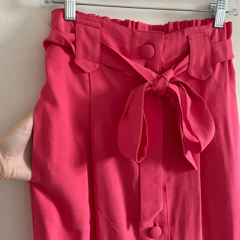 Sabina Musayev Isla Top Lucille Skirt Set Medium Midi Two Piece Hibiscus Pink - Picture 11 of 14